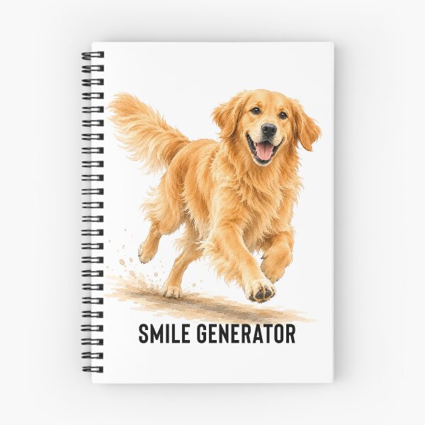 Item preview, Smile Generator Golden Retriever | Happy Dog Watercolor Gift designed and sold by PAPIRO SIGLO XXI.