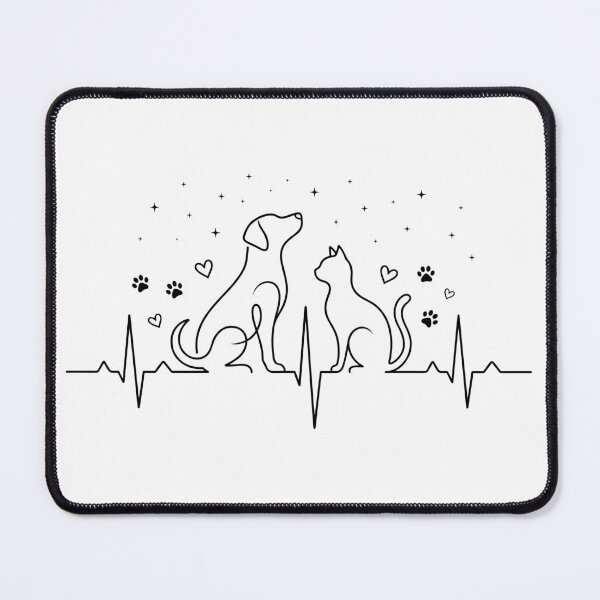 Item preview, Pet Heartbeat Dog Cat Love Animal Lover Veterinarian designed and sold by Doodleoub.