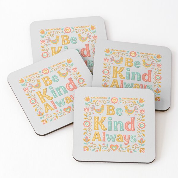 Item preview, Be Kind Always Folk Art Floral Sticker designed and sold by hattie's.