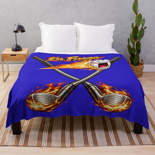 Item preview, En Fuego Golf Ball – Funny Flaming Golf Ball with Crossed Golf Clubs | Golf Lover Gift Design designed and sold by shorethings.