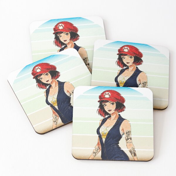 Item preview, Vintage Retro Gamer Girl - Tattooed Gaming Pop Art Illustration designed and sold by Hen-C-Art.