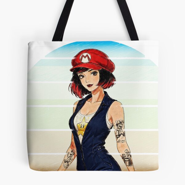 Item preview, Vintage Retro Gamer Girl - Tattooed Gaming Pop Art Illustration designed and sold by Hen-C-Art.