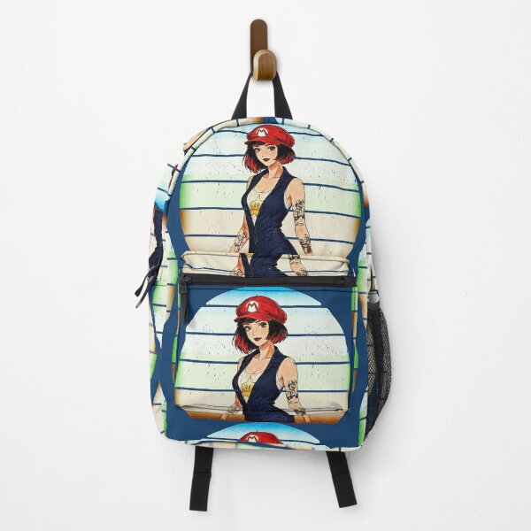 Item preview, Vintage Retro Gamer Girl - Tattooed Gaming Pop Art Illustration designed and sold by Hen-C-Art.