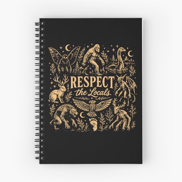 Item preview, Respect The Locals Cryptid Shirt, Bigfoot Tee, Cryptid Lover Gift, Funny Cryptid designed and sold by To101ARt.