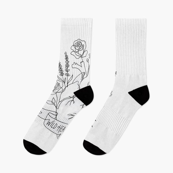 Item preview, Wild Heart Blooms Anatomical Floral Line Art designed and sold by BobbyTee Merch.