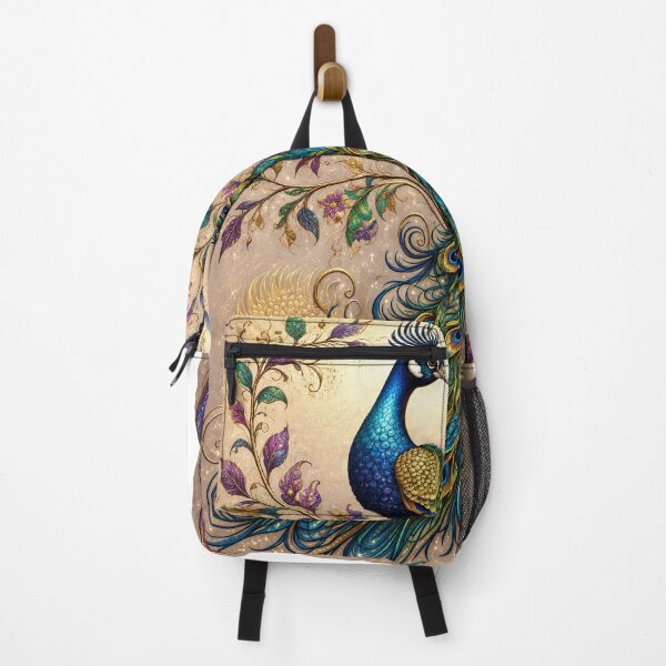 Item preview, Royal Peacock Fantasy Art – Luxury Die-Cut Sticker designed and sold by Arts121.