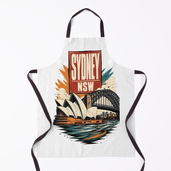 Item preview, Sydney New South Wales Australia Vintage Travel Poster designed and sold by TravelersGems.