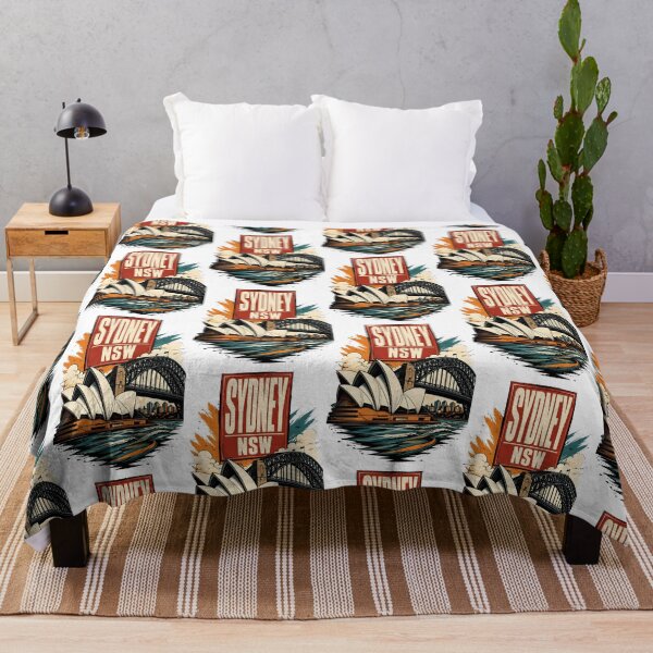 Item preview, Sydney New South Wales Australia Vintage Travel Poster designed and sold by TravelersGems.