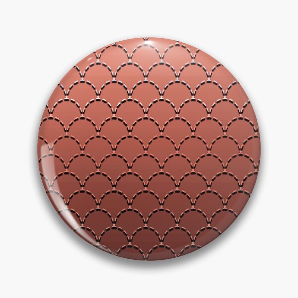 Item preview, Sashiko Fishscale Terra Cotta designed and sold by Nina May Designs.