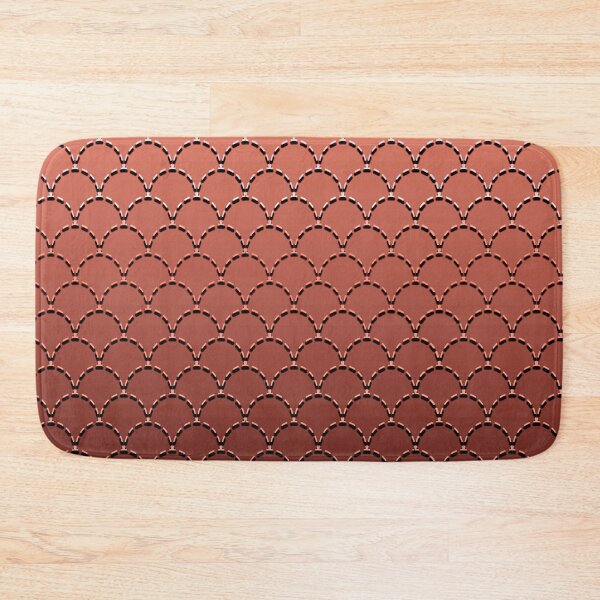 Item preview, Sashiko Fishscale Terra Cotta designed and sold by Nina May Designs.