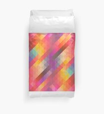 Abstract Diamond Graphic Pattern Duvet Cover