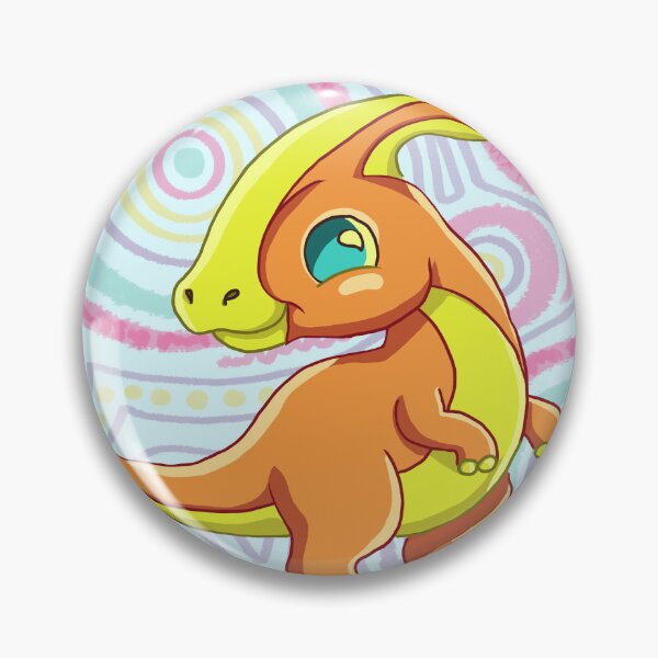 Item preview, parasaurolophus dinosaur orange designed and sold by DoodlingMissy.