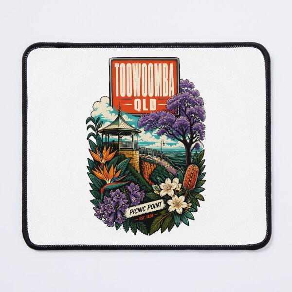 Item preview, Toowoomba Queensland Australia Vintage Travel Poster designed and sold by TravelersGems.