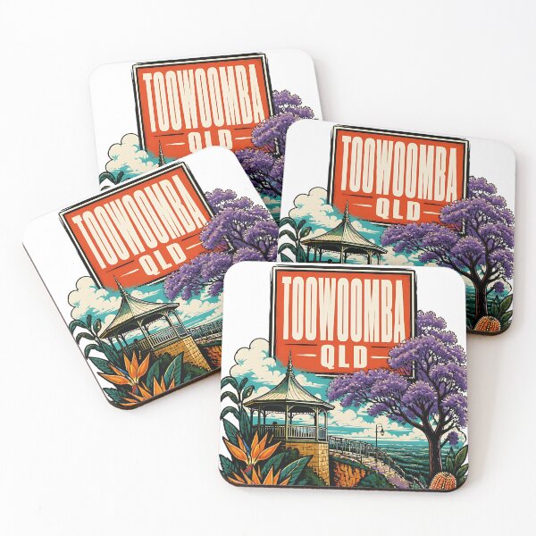 Item preview, Toowoomba Queensland Australia Vintage Travel Poster designed and sold by TravelersGems.