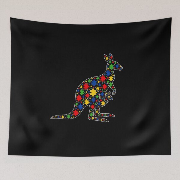 Item preview, Autism Awareness- Red Kangaroo designed and sold by CaptainAutism12.