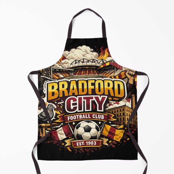 Item preview, Bradford City FC – Retro Football Fan T-Shirt | Bantams Supporter Design designed and sold by GarnerSupplyCo.