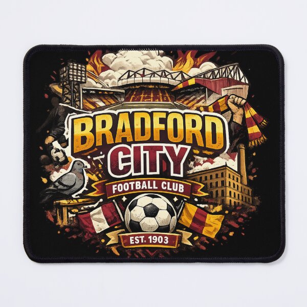 Item preview, Bradford City FC – Retro Football Fan T-Shirt | Bantams Supporter Design designed and sold by GarnerSupplyCo.