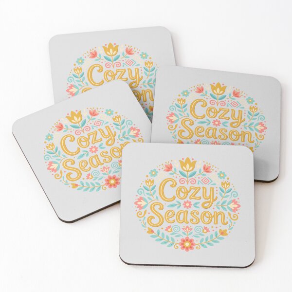 Item preview, Cozy Season Floral Folk Art Sticker designed and sold by hattie's.