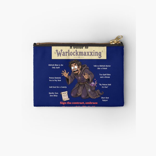 Item preview, A Guide to Warlockmaxxing (Dark Edition) - DND RPG Meme designed and sold by Dice_Goblin_Studio.