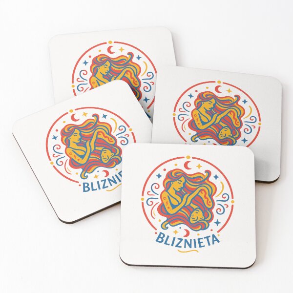 Item preview, Colorful Gemini Twins Zodiac Sign - Retro Celestial Art designed and sold by mijaczeek.