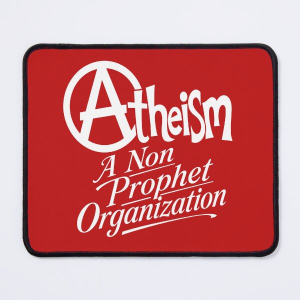 Item preview, Circled Atheism Motif and Tagline White Design designed and sold by taiche.