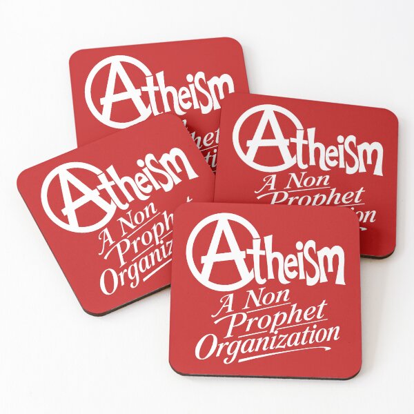 Item preview, Circled Atheism Motif and Tagline White Design designed and sold by taiche.