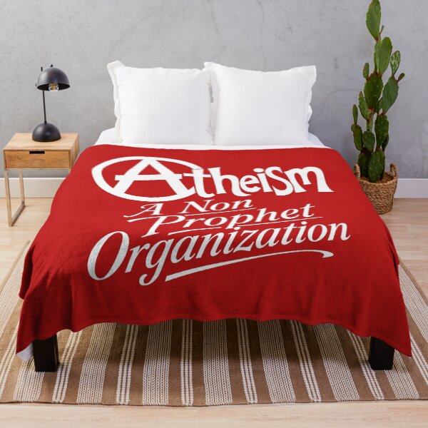 Item preview, Circled Atheism Motif and Tagline White Design designed and sold by taiche.