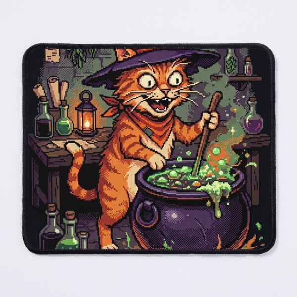 Item preview, I’m Not a Witch, I’m a Vibe – Pixel Art Cat designed and sold by Arobinoz.