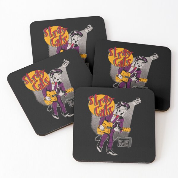 Item preview, Red musican Play guitar the stray cats band designed and sold by Neonmorgan.