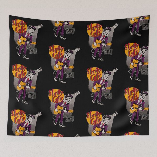 Item preview, Red musican Play guitar the stray cats band designed and sold by Neonmorgan.