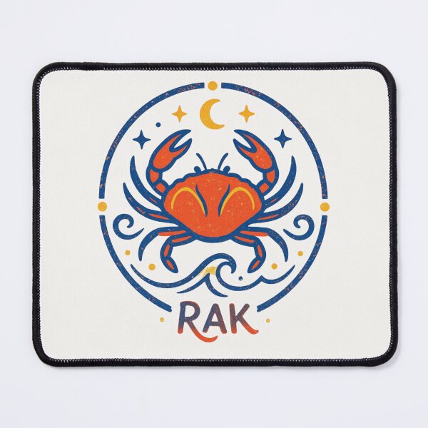 Item preview, Retro Cancer Crab Zodiac Sign - Celestial Boho Astrology designed and sold by mijaczeek.