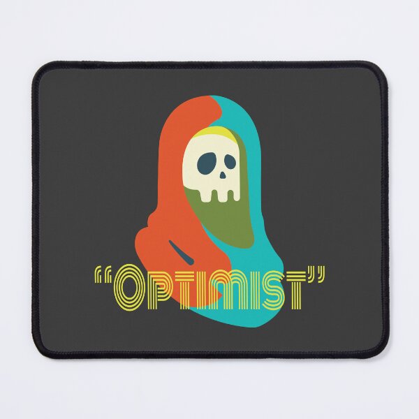 Item preview, Ironic Optimist Grim Reaper Skull - Retro Colorful Goth designed and sold by ANJ Creative Designs.