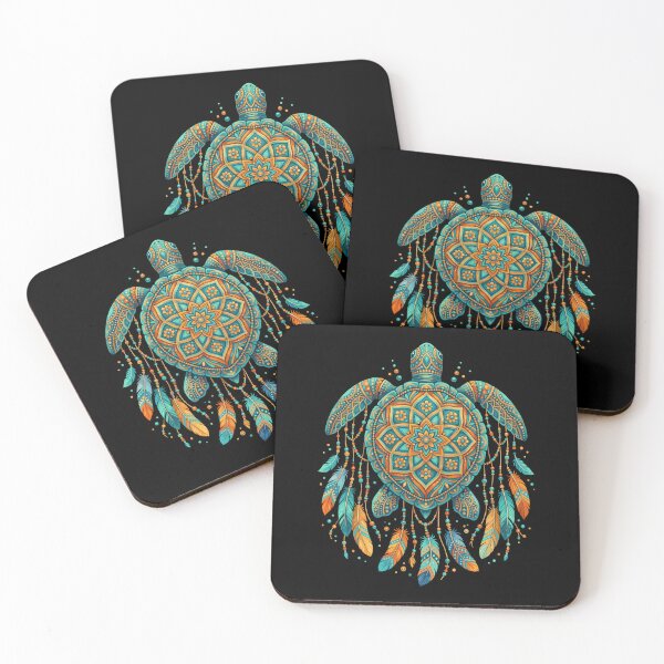 Item preview, Ocean Turtle Mandala Dreamcatcher Bohemian Sea Life Lover designed and sold by Doodleoub.