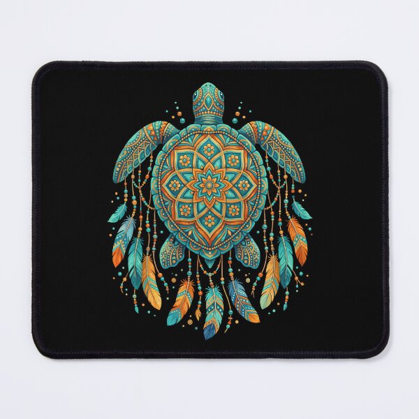 Item preview, Ocean Turtle Mandala Dreamcatcher Bohemian Sea Life Lover designed and sold by Doodleoub.