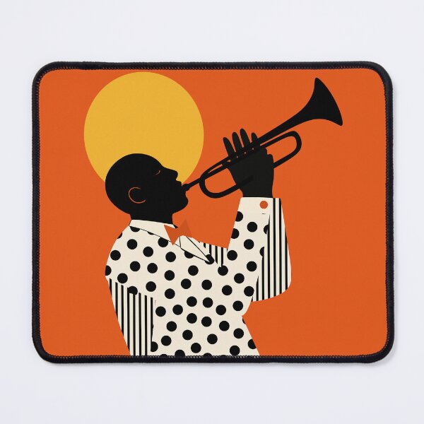 Item preview, Minimalist Trumpet Player Wall Art | Bold Jazz Music Print | Mid-Century Modern Musician Poster | Contemporary Brass Instrument Decor designed and sold by Studio pod Burom.