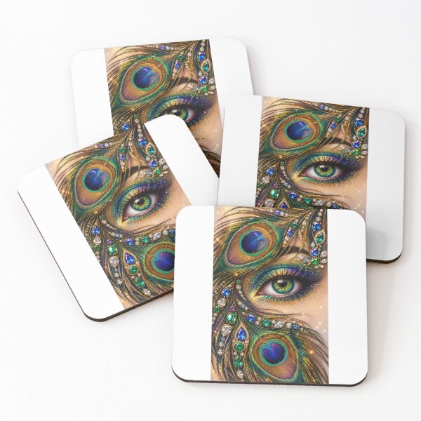 Item preview, Royal Peacock Eye Jewel Art – Luxury Die-Cut Sticker designed and sold by Arts121.