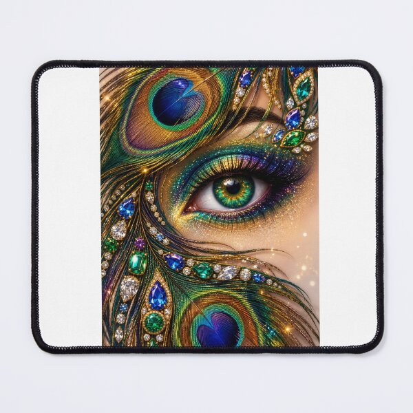Item preview, Royal Peacock Eye Jewel Art – Luxury Die-Cut Sticker designed and sold by Arts121.