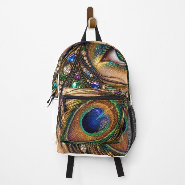 Item preview, Royal Peacock Eye Jewel Art – Luxury Die-Cut Sticker designed and sold by Arts121.