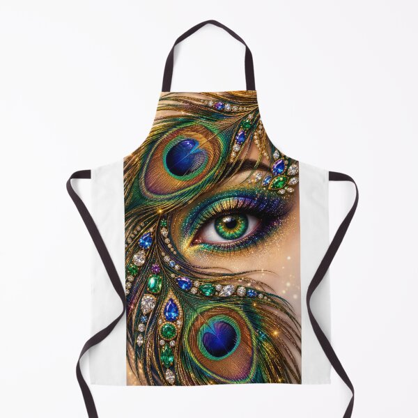 Item preview, Royal Peacock Eye Jewel Art – Luxury Die-Cut Sticker designed and sold by Arts121.