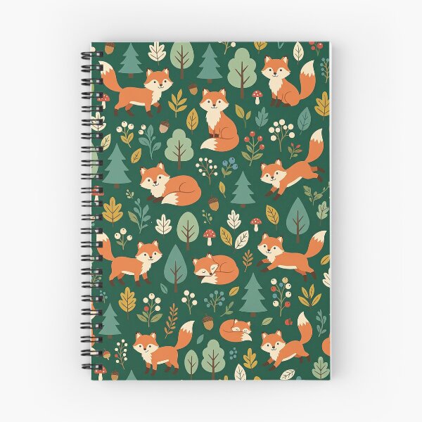 Item preview, Cute Fox Seamless Pattern Design designed and sold by ashenlocs.