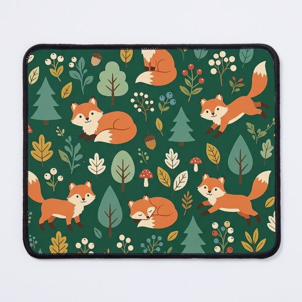 Item preview, Cute Fox Seamless Pattern Design designed and sold by ashenlocs.