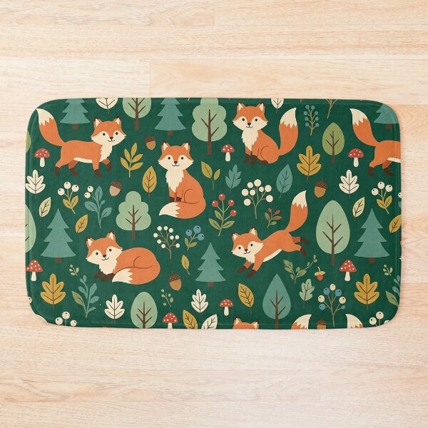Item preview, Cute Fox Seamless Pattern Design designed and sold by ashenlocs.