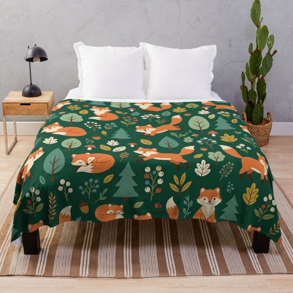 Item preview, Cute Fox Seamless Pattern Design designed and sold by ashenlocs.