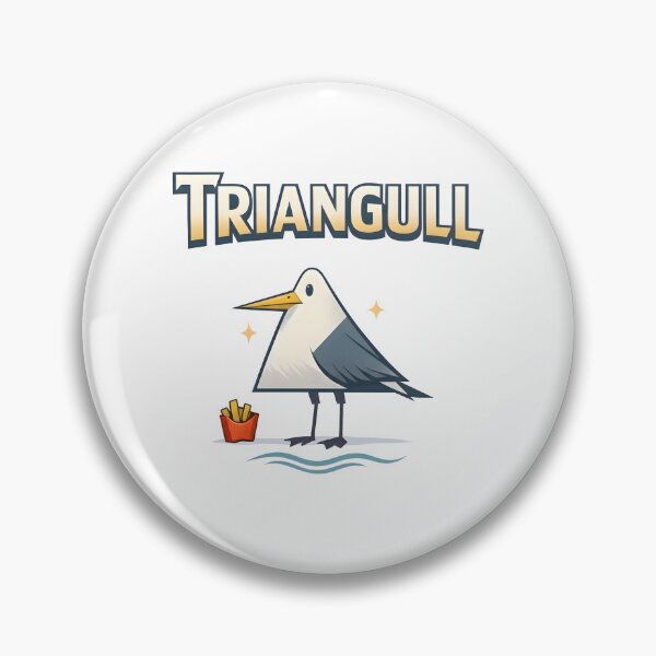 Item preview, Triangull Shirt, Funny Triangle Seagull Bird Pun Graphic Tee, Cute Geometric Cartoon Design, Nerdy Math Gift for Geometry Lovers designed and sold by Catspeachy.