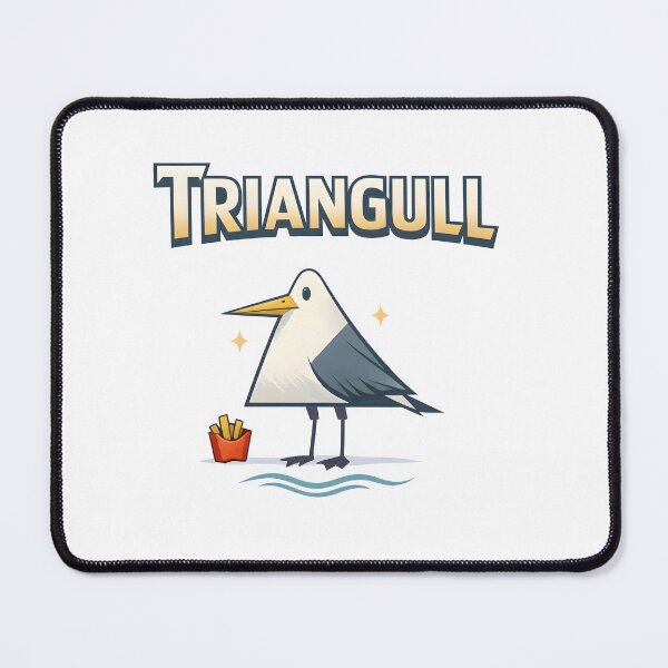 Item preview, Triangull Shirt, Funny Triangle Seagull Bird Pun Graphic Tee, Cute Geometric Cartoon Design, Nerdy Math Gift for Geometry Lovers designed and sold by Catspeachy.