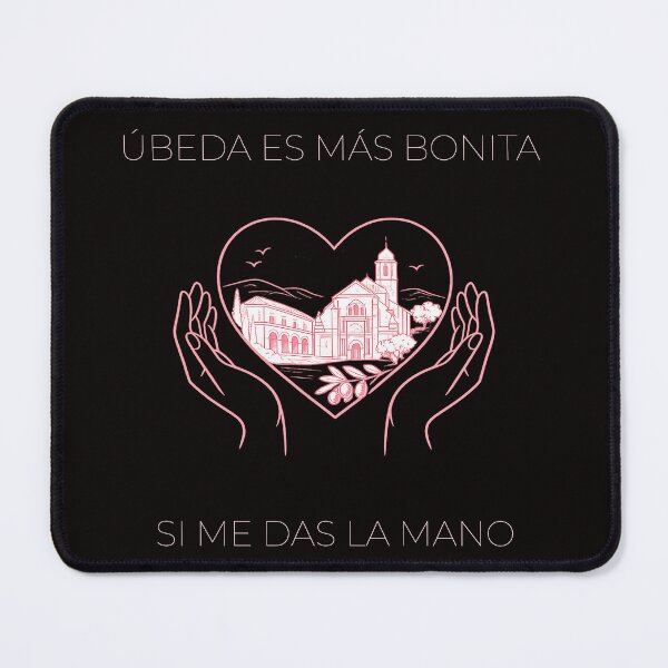Item preview, Úbeda is More Beautiful if You Give Me Your Hand - Romantic Illustration with Heart and Monuments designed and sold by TrazoLibreCo7.