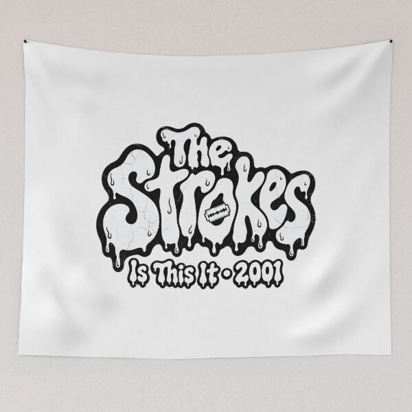 Item preview, The Strokes Is This It Indie Rock Dripping Art designed and sold by EdificatTTArt.