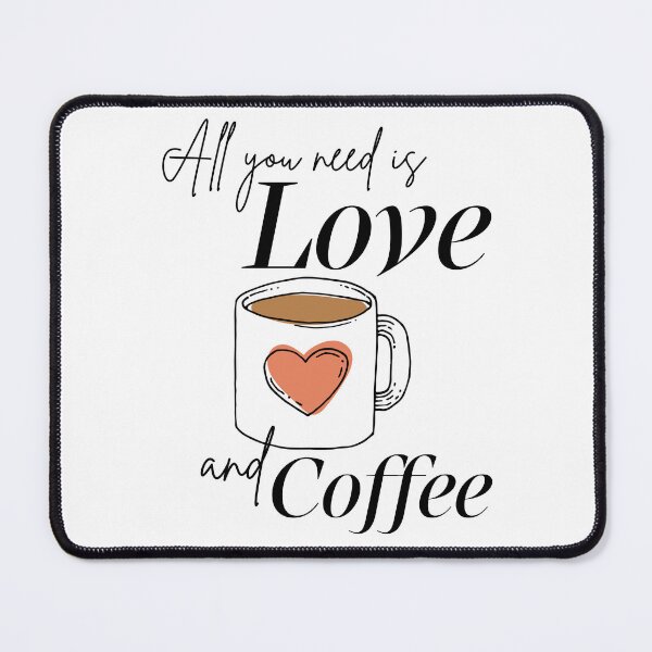 Item preview, All You Need Is Love and Coffee Cute Mug Heart designed and sold by HYPNK.