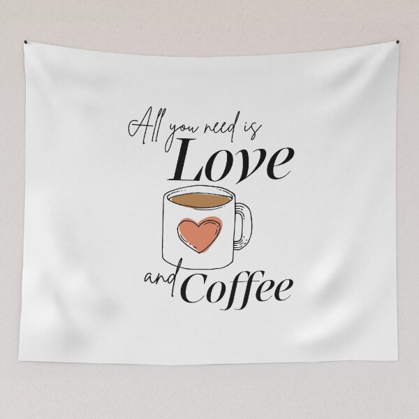 Item preview, All You Need Is Love and Coffee Cute Mug Heart designed and sold by HYPNK.