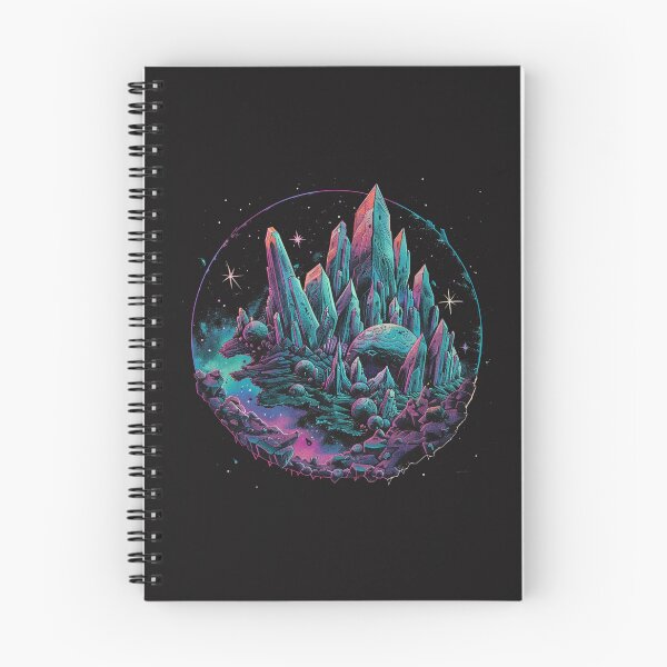 Item preview, planet x: crystals in the void designed and sold by RetroWaveArtCo.